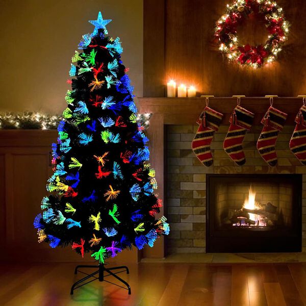 vidaXL &Aacute;rvore de Natal Artificial com 160 LEDs Verde 150 cm PVC