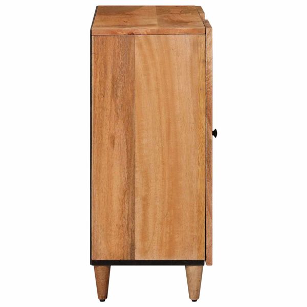 vidaXL Buffet Natural 90 x 33,5 x 75 cm Madeira de manga maci&ccedil;a