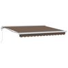 vidaXL Toldo retr&aacute;til Cinzento-acastanhado 300 x 250 cm Tecido e Metal