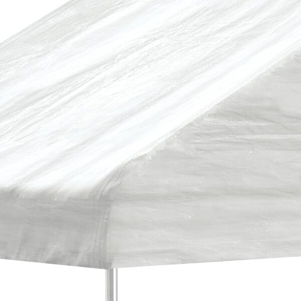 vidaXL Gazebo com telhado 6,69x5,88x3,75 m polietileno branco