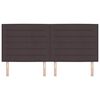 vidaXL Cabeceira Marrom Escuro 200 cm tecido