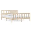 vidaXL Estrutura de cama 120x200 cm madeira maci&ccedil;a