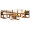 vidaXL Conjunto de Sof&aacute;s para Exterior 6 pcs Natural