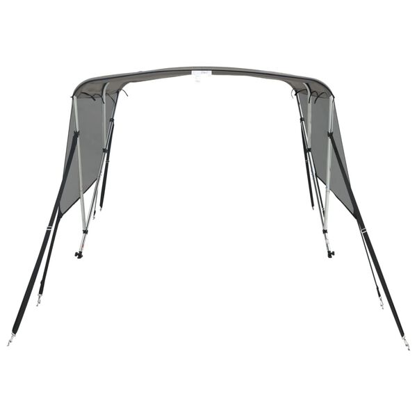 vidaXL Toldo 3 arcos Bimini paredes malha laterais 183x(185-198)x137cm