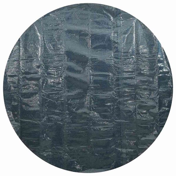 vidaXL Pel&iacute;cula p/ piscina PE solar flutuante 417 cm preto e azul