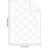 vidaXL Edredom de Ver&atilde;o Simples Branco 220 x 135 x 3 cm Poli&eacute;ster