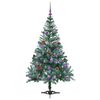 vidaXL &Aacute;rvore de Natal Artificial com 150 LEDs Verde 150 cm PVC e A&ccedil;o