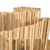 vidaXL Cerca de Bambu Castanho 400 x 150 cm Bambu