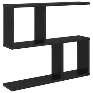 vidaXL Prateleira de Parede Carvalho Preto 60 x 12 x 50,5 cm