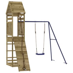 vidaXL Conjunto de brincar para exterior madeira de pinho impregnada