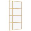 vidaXL Porta deslizante 102,5x205 cm vidro ESG/alum&iacute;nio dourado