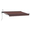 vidaXL Toldo Retr&aacute;til El&eacute;trico Castanho e Antracite 3,5 x 2,5 m