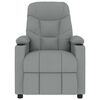 vidaXL Poltrona de massagens tecido cinzento-claro