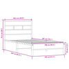 vidaXL Estrutura cama s/ colch&atilde;o derivados de madeira carvalho sonoma