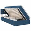 vidaXL Cama com arruma&ccedil;&atilde;o e colch&atilde;o Azul 90 x 200 cm Veludo