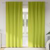 vidaXL Cortinas Blackout com Argolas 2 pcs Verde 260 x 140 cm