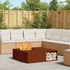 vidaXL Fire Pit Castanho 100 x 100 x 30 cm