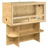 vidaXL Terr&aacute;rio Castanho 100 x 50 x 100 cm OSB