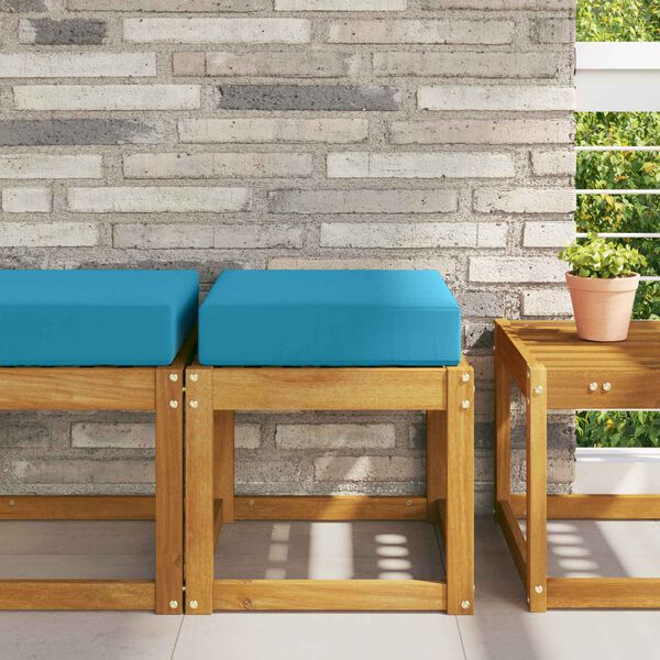 vidaXL Almofada de Assento Externa Azul Royal 40 x 40 x 8 cm