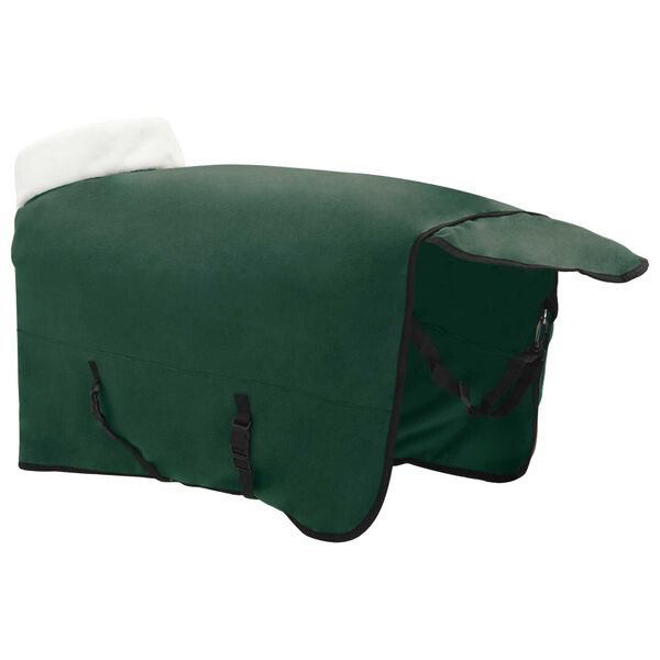 vidaXL Cobertor de Cavalo Verde escuro total 135 cm Fleece polar