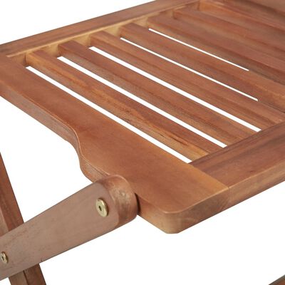 vidaXL Cadeiras de exterior dobráveis 8 pcs madeira de acácia maciça