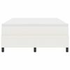 vidaXL Cama Box Creme e Branco 140 x 200 cm Tecido de Veludo Cotele