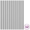 vidaXL Mangas em espuma p/ postes de trampolim 12 pcs 92,5 cm cinzento