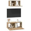 vidaXL Conjunto de m&oacute;vel de TV 2 pcs Carvalho Artesanal