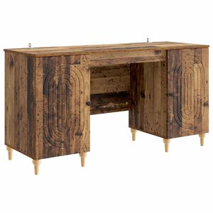 vidaXL Mesa Madeira antiga 142,5 x 50 x 75 cm Derivados de Madeira