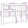 vidaXL Cabeceira com arruma&ccedil;&atilde;o 150 cm madeira de pinho maci&ccedil;a