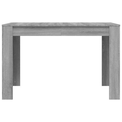 vidaXL Mesa de jantar 120x60x76 cm derivados de madeira cinza sonoma
