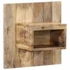 vidaXL Mesa de cabeceira 50x27x50 cm madeira maci&ccedil;a manga &aacute;spera