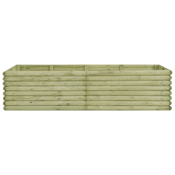 vidaXL Canteiro elevado para jardim 206x100x48 cm pinho impregnado