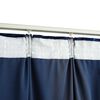 vidaXL Cortinas blackout c/ ganchos 2 pcs 140x225cm veludo azul escuro