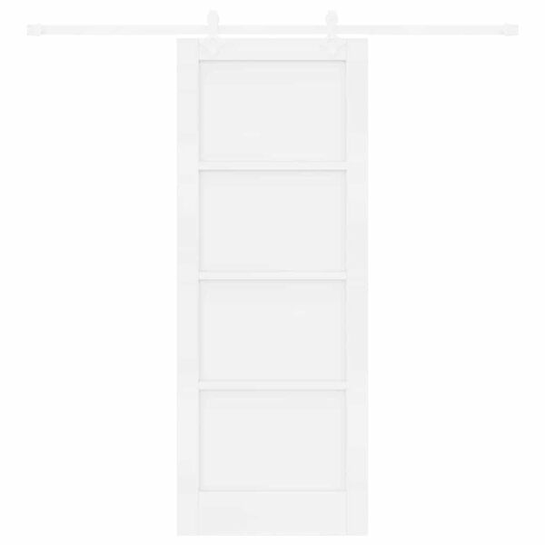 vidaXL Porta Deslizante Branco 78 x 202 cm Madeira de Pinheiro S&oacute;lida