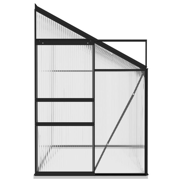 vidaXL Estufa 5,24 m&sup3; alum&iacute;nio antracite