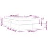 vidaXL Cama com arrumação e colchão Cappuccino 140 x 200 cm