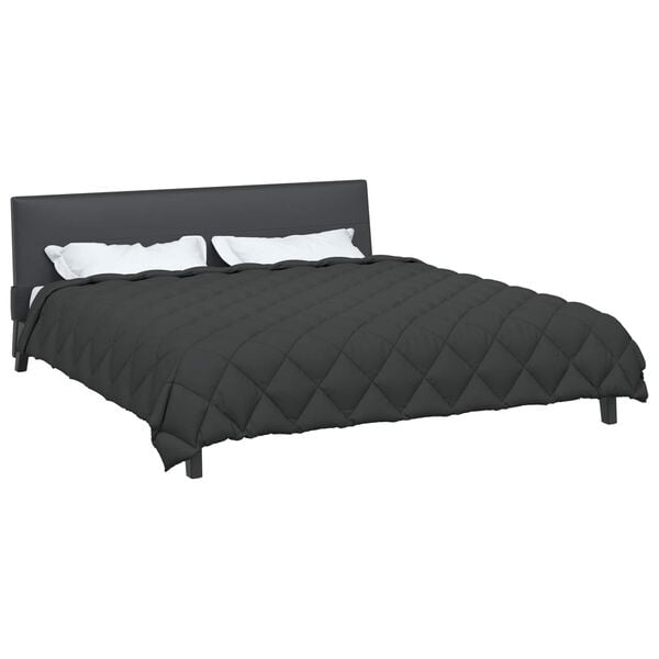 vidaXL Edredom de Inverno Antracite 240 x 200 cm Microfibra