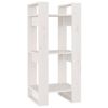vidaXL Estante/divis&oacute;ria 41x35x91 cm pinho maci&ccedil;o branco