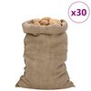 vidaXL Sacos de juta 30 pcs 60x105 cm 100% juta 340 gsm