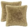 vidaXL Almofada HEERLEN 2 unid. Cinzento-claro Fleece PV