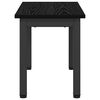 vidaXL Mesa de centro Carvalho Preto 60 x 30 x 36 cm