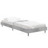 vidaXL Estrutura de cama 75x190 cm derivados de madeira cinza cimento