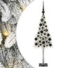 vidaXL &Aacute;rvore de Natal com 150 LEDs com suporte Branco 120 cm PE e A&ccedil;o