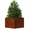 vidaXL Vaso/floreira 90x90x45 cm a&ccedil;o corten cor enferrujado