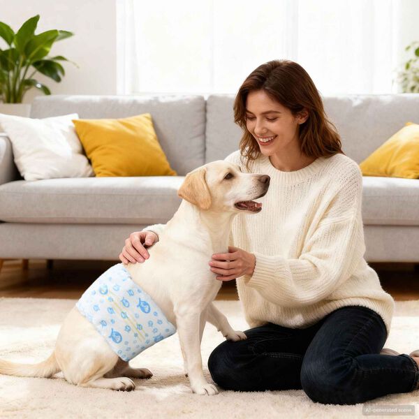 vidaXL Fralda descart&aacute;vel para c&atilde;es machos 30 pcs Branco M