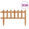 vidaXL Bordas de relvado 10 pcs 4,4 m abeto