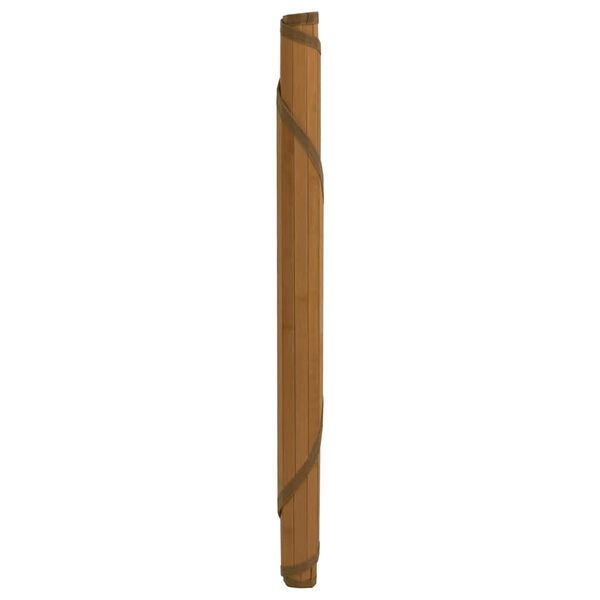 vidaXL Tapete redondo 80 cm bambu castanho