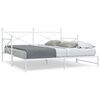 vidaXL Cama de dia com gavet&atilde;o sem colch&atilde;o 100x190 cm a&ccedil;o branco