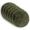 vidaXL Capa almofada 6 pcs HEERLEN Verde &Oslash; 60 cm Fleece PV